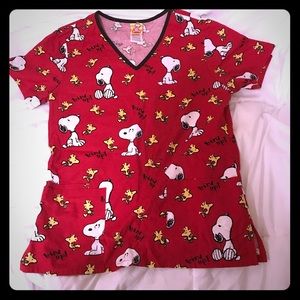 Peanuts Scrub Top stylish